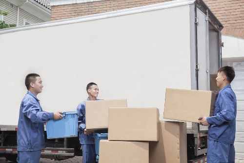 Loading furniture and equipment for a company relocation in France