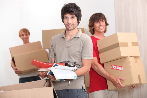 Household furniture prepared for a removals quote assessment