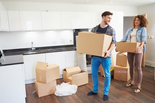 Commercial relocation with a removal van in France