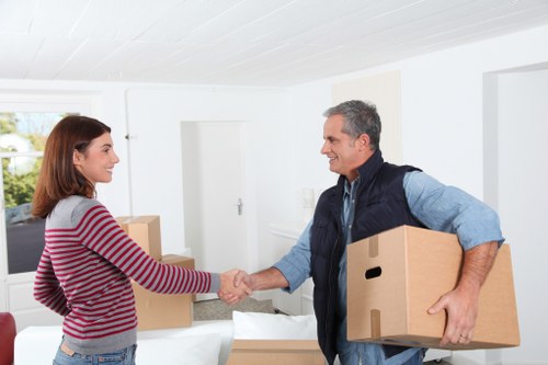 Removalists handling apartment access challenges in France